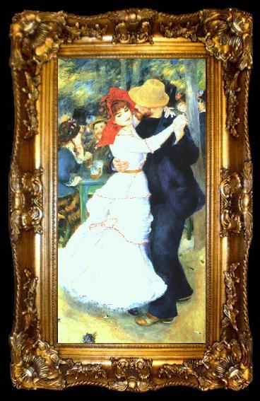 framed  Pierre Renoir Dancing at La Bougival, ta009-2